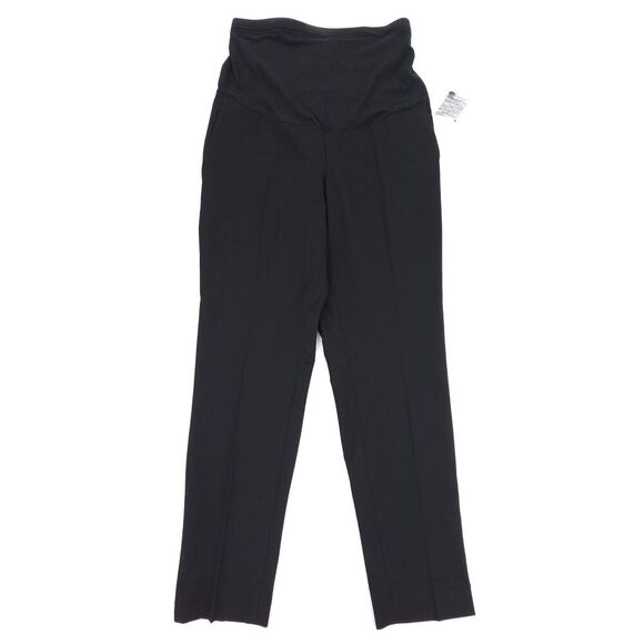 NWT Uniqlo Smart Ankle Pants 2-Way Stretch Maternity Pregnancy Black Minimal - Picture 6 of 8